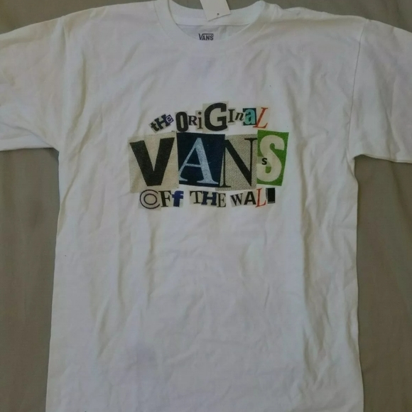 vans off the wall t shirt white